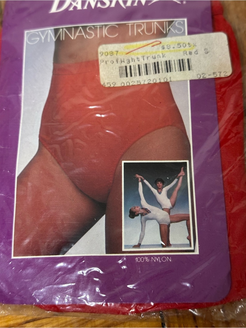 Danskin Vintage Red Women's Gymnastic Trunks New with Tags Two Pairs NWT